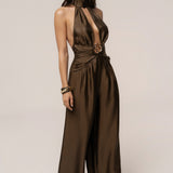 Olive Accent Jumpsuit