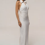 Natural Form Halter Maxi Dress