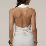 Natural Form Halter Maxi Dress