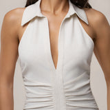 Natural Form Halter Maxi Dress