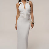 Natural Form Halter Maxi Dress