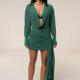 Green Midnight Confidence Mini Dress