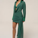 Green Midnight Confidence Mini Dress