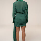 Green Midnight Confidence Mini Dress