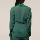 Green Midnight Confidence Mini Dress