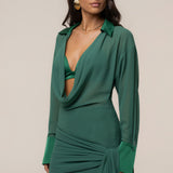 Green Midnight Confidence Mini Dress