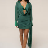 Green Midnight Confidence Mini Dress