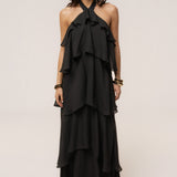 Black Head In The Clouds Maxi Dress