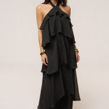 Black Head In The Clouds Maxi Dress