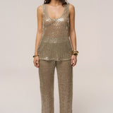 Sage High Seas Sequin Pant