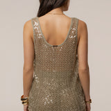 Sage High Seas Sequin Top