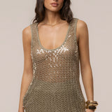 Sage High Seas Sequin Top