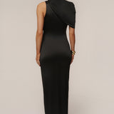 Black Enchanted Drape Maxi Dress
