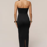 Black Midnight Illusion Maxi Gown