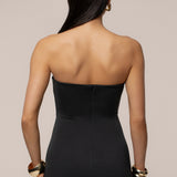 Black Midnight Illusion Maxi Gown