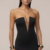 Black Midnight Illusion Maxi Gown