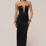 Black Midnight Illusion Maxi Gown