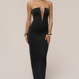 Black Midnight Illusion Maxi Gown