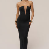 Black Midnight Illusion Maxi Gown