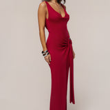 Red Divine State Maxi Dress