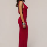 Red Divine State Maxi Dress