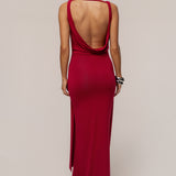 Red Divine State Maxi Dress