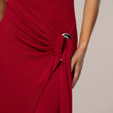 Red Divine State Maxi Dress