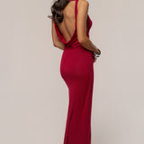 Red Divine State Maxi Dress