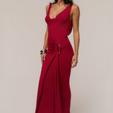 Red Divine State Maxi Dress