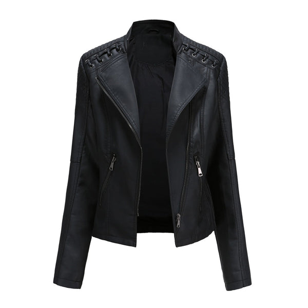 N&L - Asymmetrical Quilted Moto Jacket Marilyn