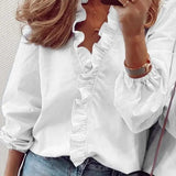 N&L - Elegant Long Sleeve Blouse Maren
