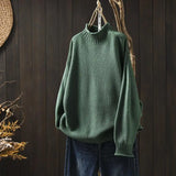 N&L - Relaxed Mock Neck Knit Sweater Ruth