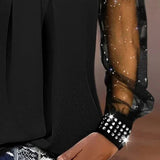 N&L - Elegant Sequin Knit Top Nina
