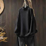 N&L - Relaxed Mock Neck Knit Sweater Ruth