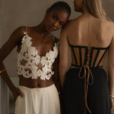 White Anahi Embroidered Top
