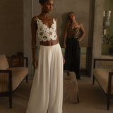White Anahi Embroidered Top