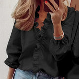 N&L - Elegant Long Sleeve Blouse Maren