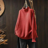 N&L - Relaxed Mock Neck Knit Sweater Ruth