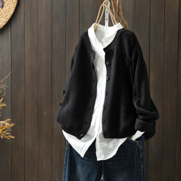 N&L - Soft Button-Front Knit Cardigan Evelyn