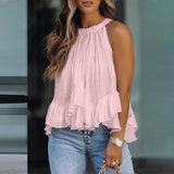 N&L - Textured Ruffle Blouse Karianne