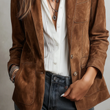 Women’s Vintage Brown Blazer