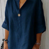 N&L - Relaxed V-Neck Blouse Helen