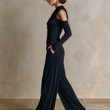 Women's One‑Shoulder Party Wide‑Leg Jumpsuit MDZ2878H9LYL