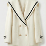 Frosta - Loose Sailor Coat with Large Pocket