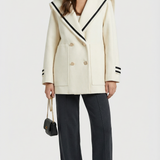 Frosta - Loose Sailor Coat with Large Pocket