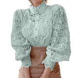 N&L - Long Sleeve Lace Detail Shirt Tove