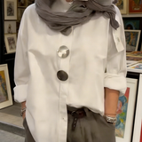 N&L - Elegant Large-Button Blouse Sophie