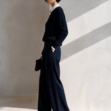 Women's Faux-Layered Knit Top & Trouser Set MDZ0292I2ZRK