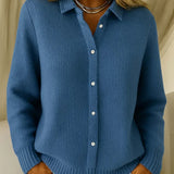 P|H - Collared Waffle Knit Sweater Dorothy