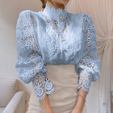 N&L - Long Sleeve Lace Detail Shirt Tove